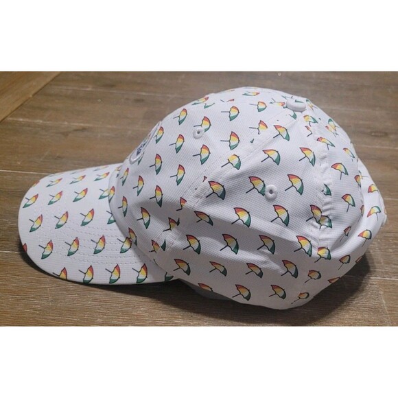 Imperial White BAY HILL Alter Ego All Over Umbrella Adjustable Hat Cap Golf - Picture 2 of 5